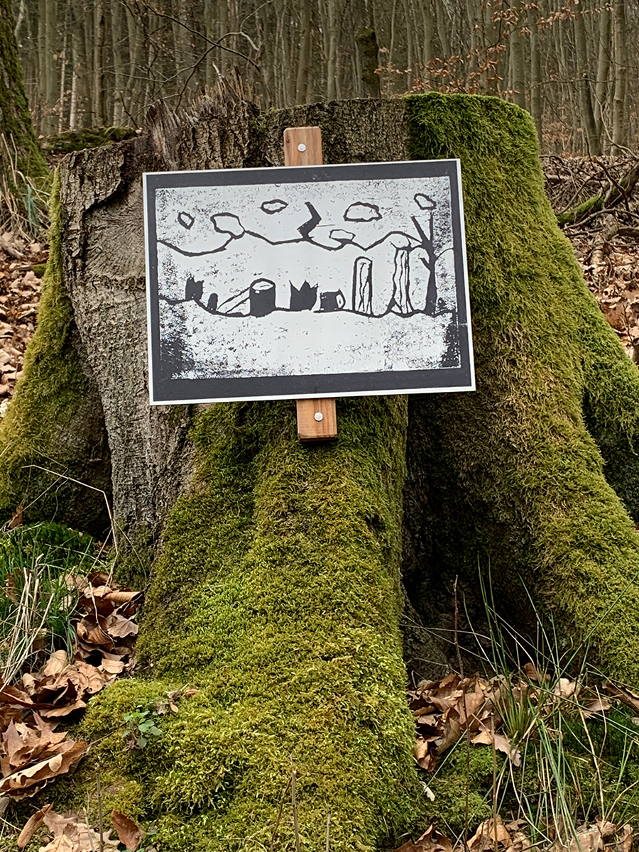 Kunstprojekt "Rettet den Wald" in Miltenberg